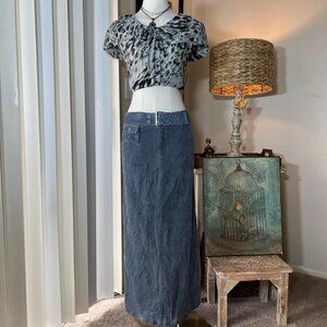 2000s Tracy Evan's Corduroy Maxi Skirt